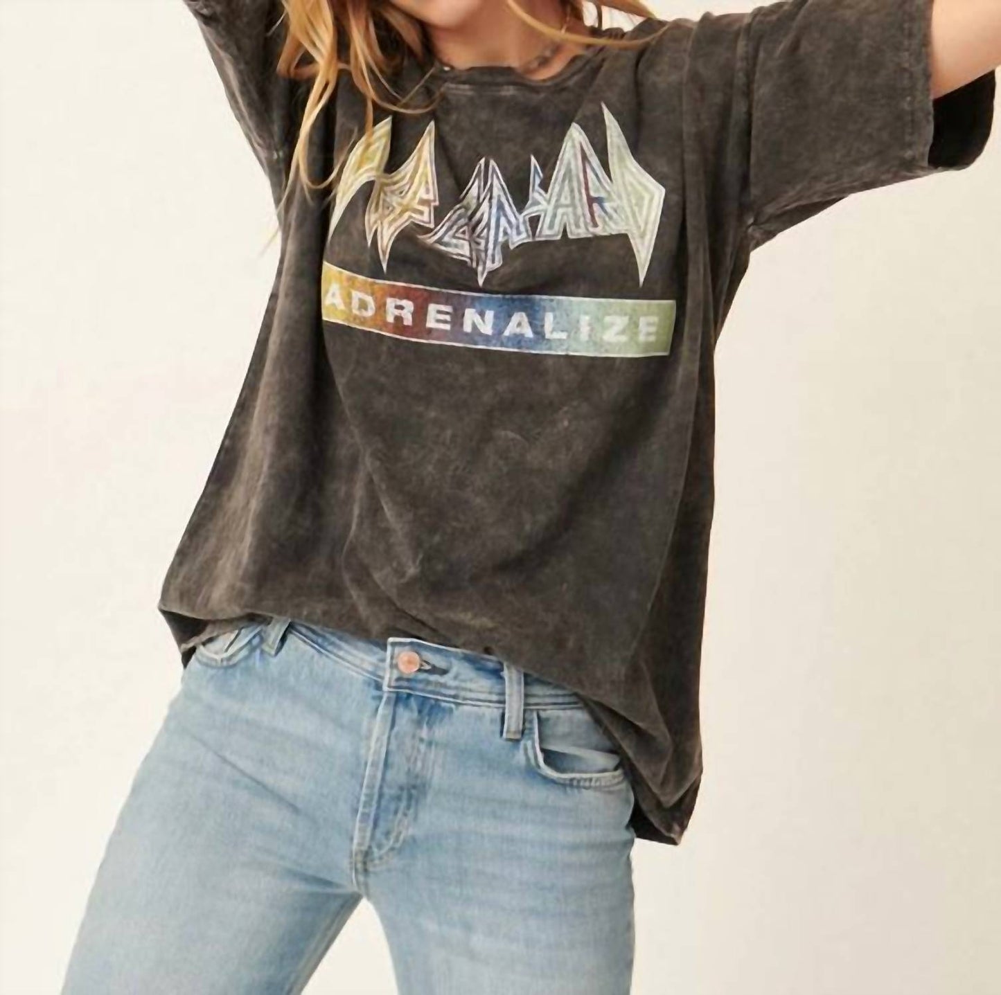 Vintage Canvas - Def Leopard Distressed Graphic T-shirt