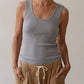 Donni. - Rib Scoop Tank Top