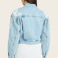 Generation Love - Valex Floral Lace Denim Jacket