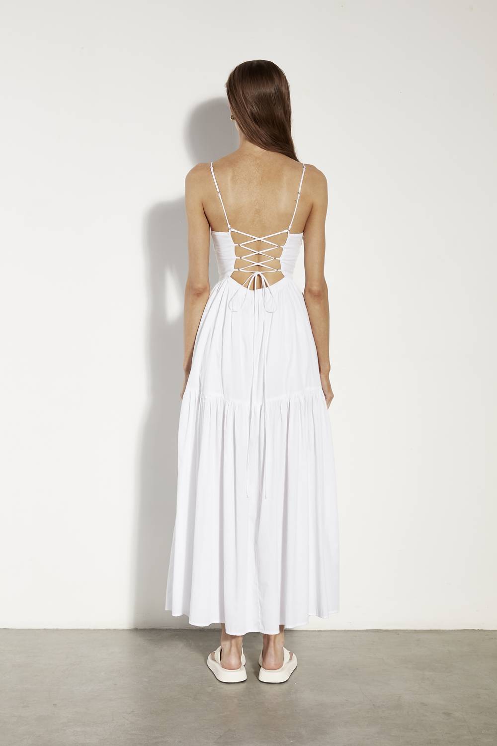 Enza Costa - OPEN BACK TIERED DRESS