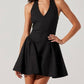 Astr - Nicole V Neck Halter Mini Dress