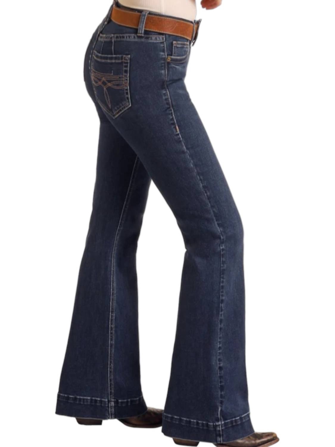 Rock & Roll Denim - Mid Rise Boot Stitch Trousers