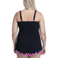 Profile By Gottex - Ruffled V-neck Swimdress - Plus