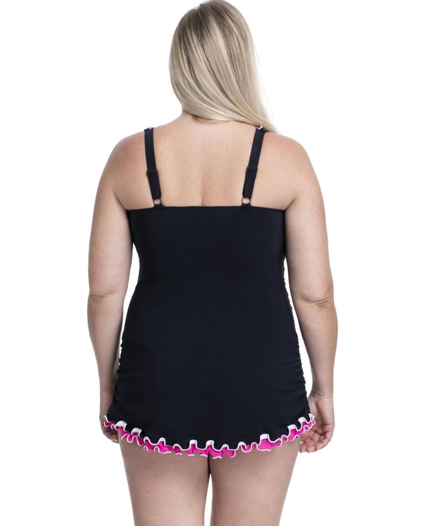 Profile By Gottex - Ruffled V-neck Swimdress - Plus