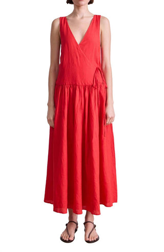 Apiece Apart - Sleeveless Tiered Wrap Maxi Dress