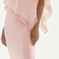 Joseph Ribkoff - Lace Trim Chiffon Overlay Sheath Dress