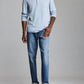 Billy Reid - Long Sleeve Herringbone Polo