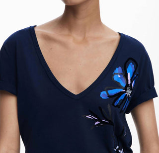 Desigual - VASE V-NECK T-SHIRT