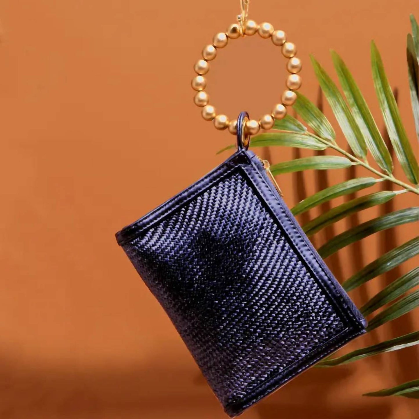 Soli & Sun - Woven Luxe Gold Handle Wristlet