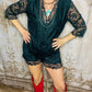 Merigold Kiss - Onyx Lace Romper