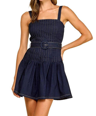 Baby Pink - Women's Denim Dancing Dress