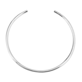 Eklexic - Colar feminino simples com gola redonda