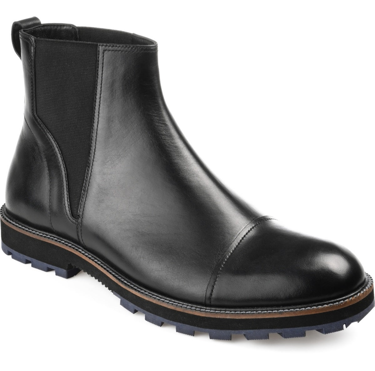 Bota Chelsea Jaylon Cap Toe Masculina Thomas &amp; Vine Preta Tamanho 10 M