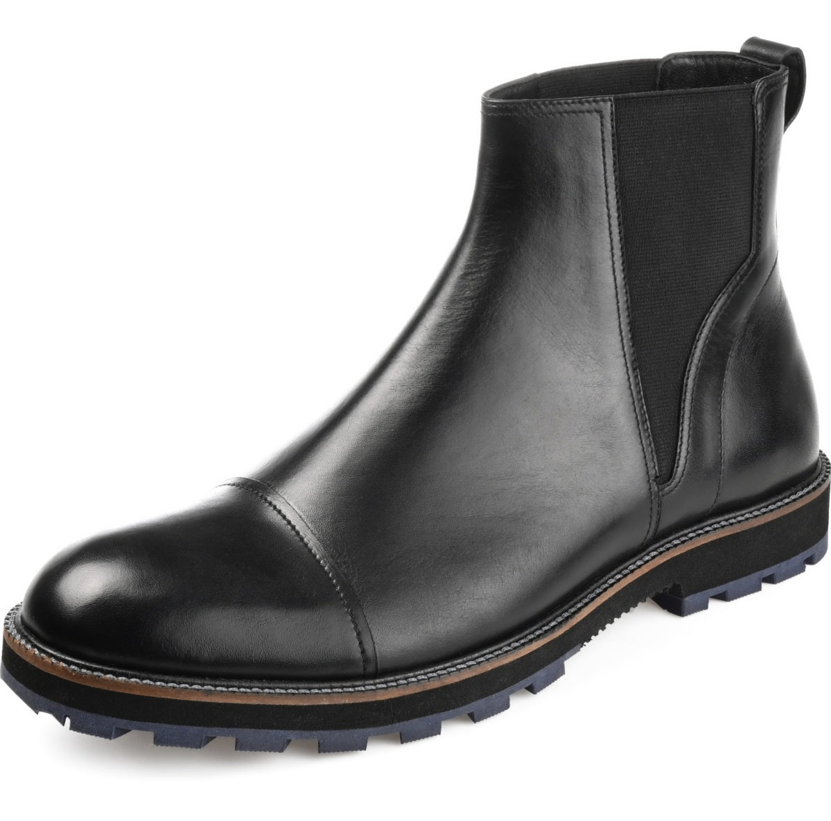 Bota Chelsea Jaylon Cap Toe Masculina Thomas &amp; Vine Preta Tamanho 10 M