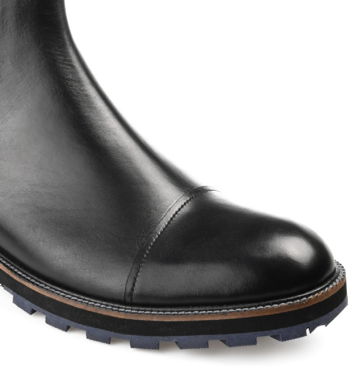 Bota Chelsea Jaylon Cap Toe Masculina Thomas &amp; Vine Preta Tamanho 10 M