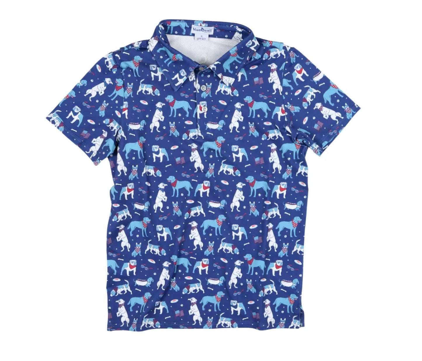 Blue Quail Clothing Co. - Boy's Short Sleeve Shirt Yankee Doodle Dogs