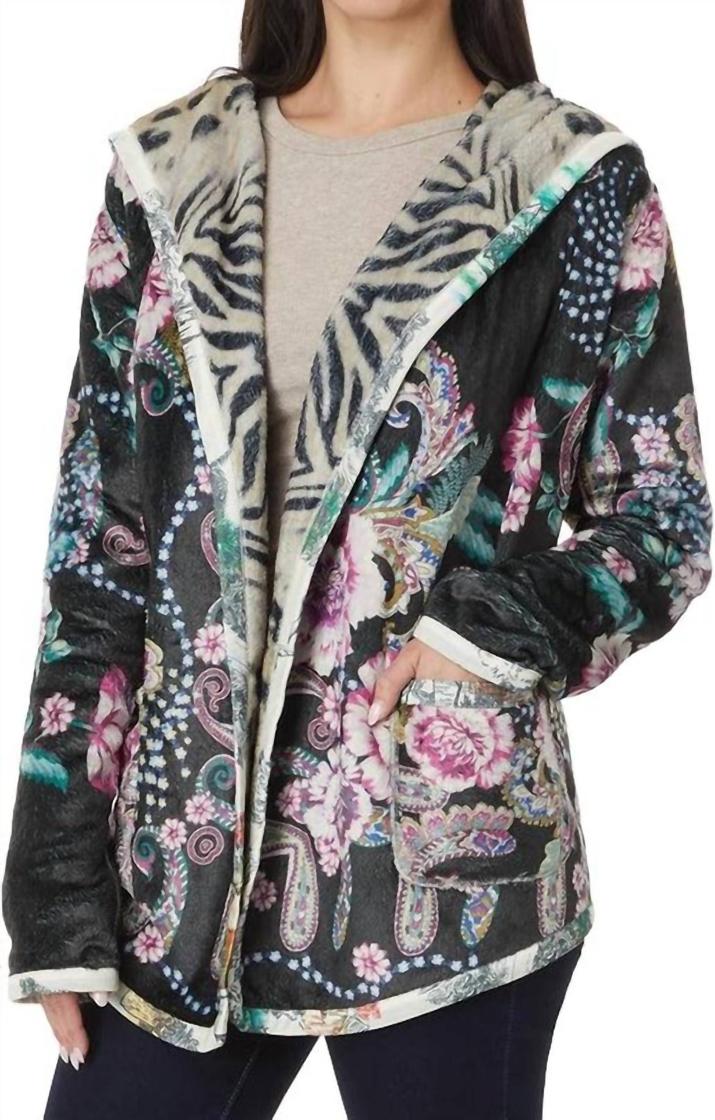 Johnny Was - JOAN SHERPA JACKET (REVERSIBLE)