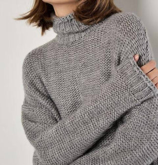 Damasco - Suéter grande e grosso