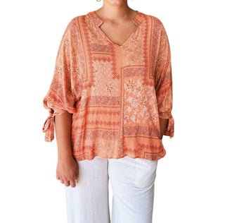 Reneec. - Blusa Boho Paisley - Plus