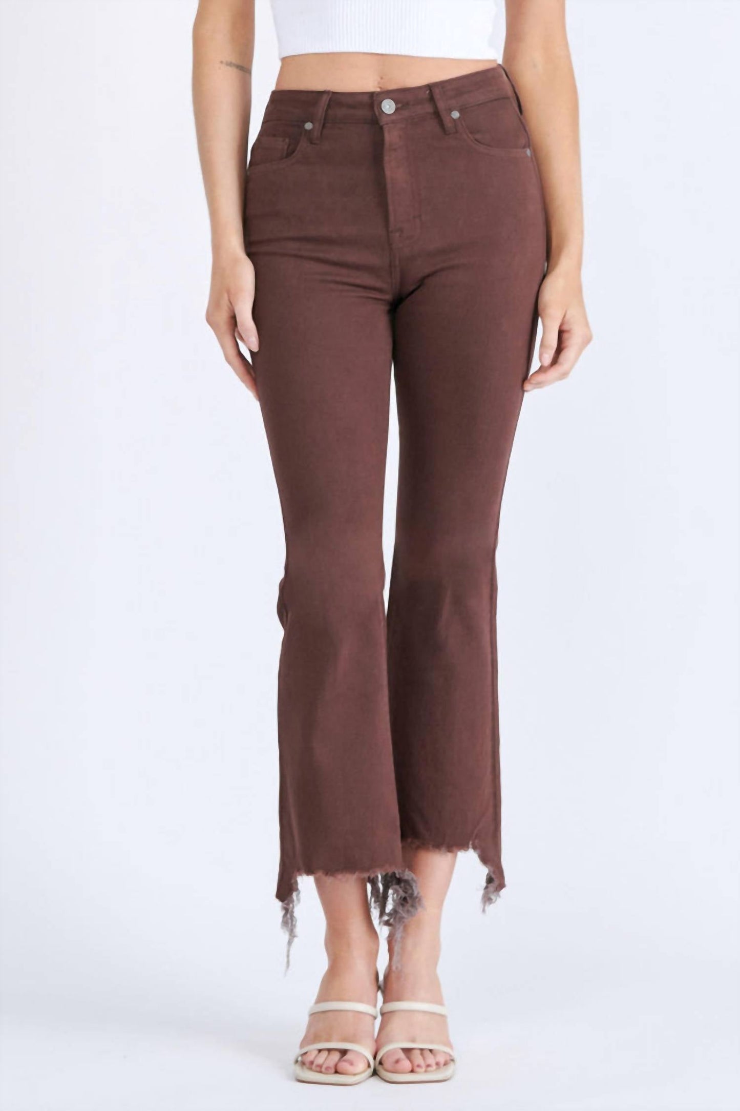 Hidden - Happi High-rise Crop Flare Jean