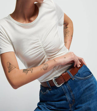 Nation Ltd - Alina Center Front Seamed Tee