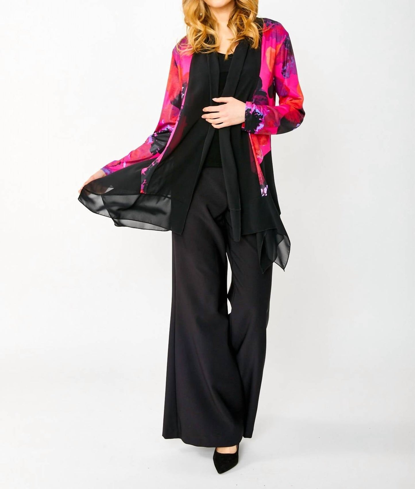 Frank Lyman - Floral Sheer Jacket