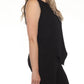 Joseph Ribkoff - Boat Neck Sleeveless Asymmetric Top