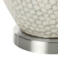 Contemporary Cream Ceramic Table Lamp 28"