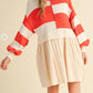 &Merci - Mixed Media Sweater Dress
