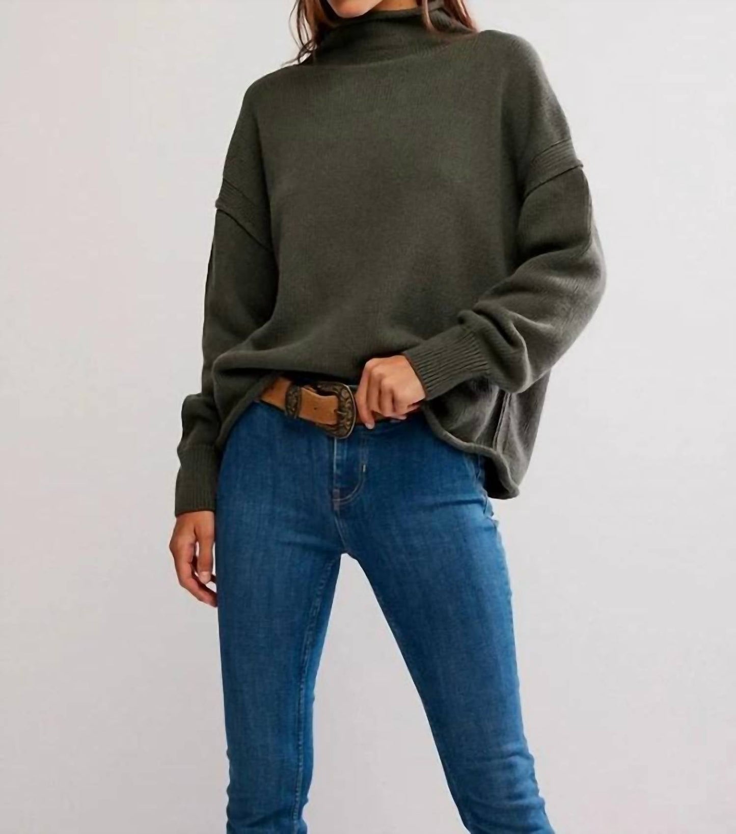 Free People - Torres Roll Neck Pullover Sweater