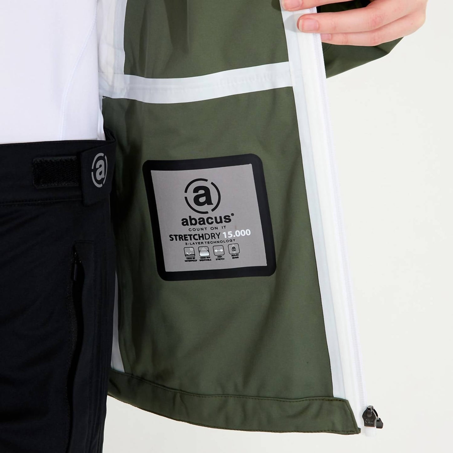 Abacus Sportswear Us - Bounce Mock Neck Rain Jacket