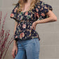 Collective Rack - Floral Puffed Button-down
