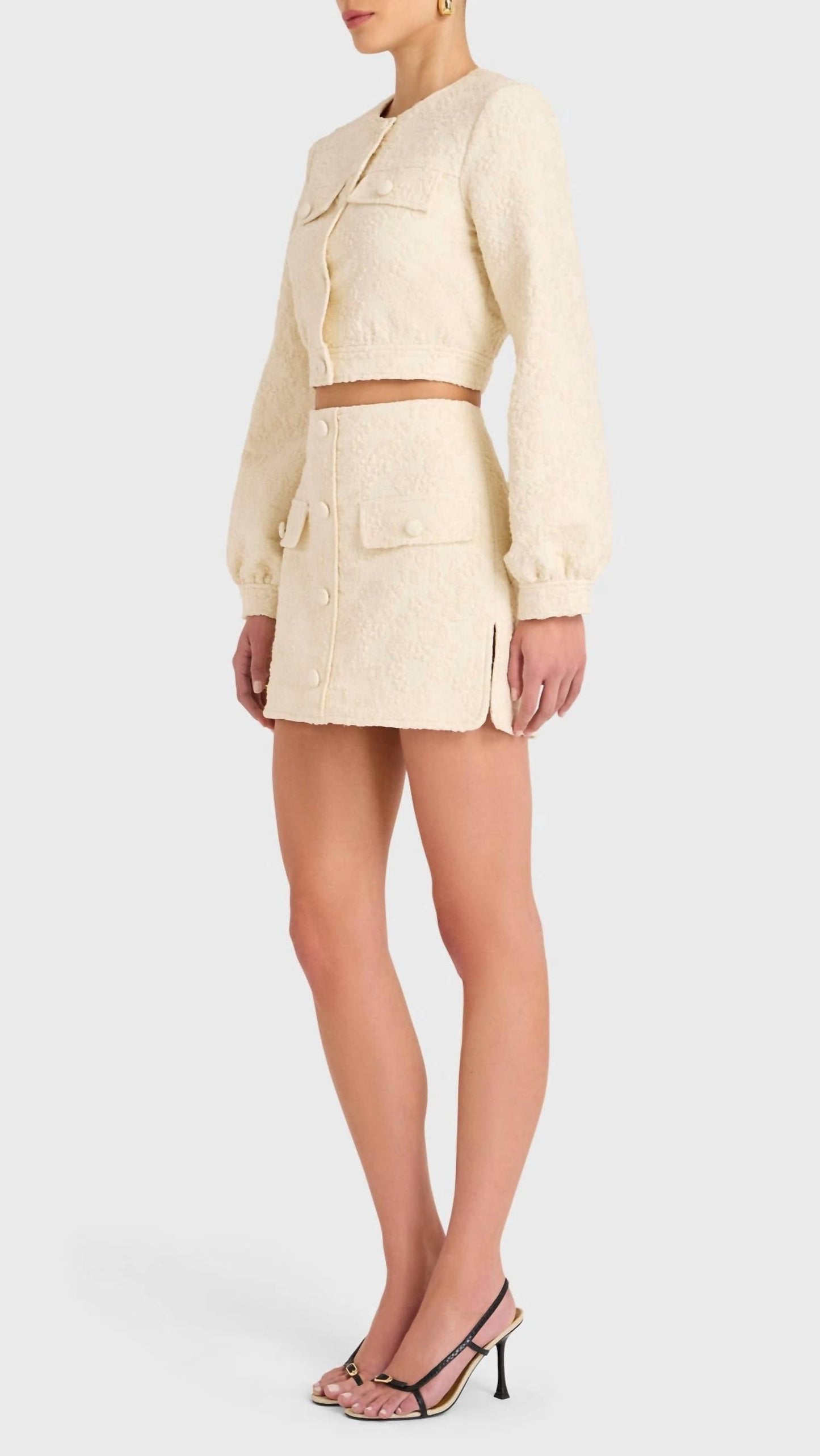 Amanda Uprichard - Bello Textured Mini Skirt