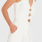Amanda Uprichard - Paltrow Vest With Gold Shell And Starfish Hardware Top