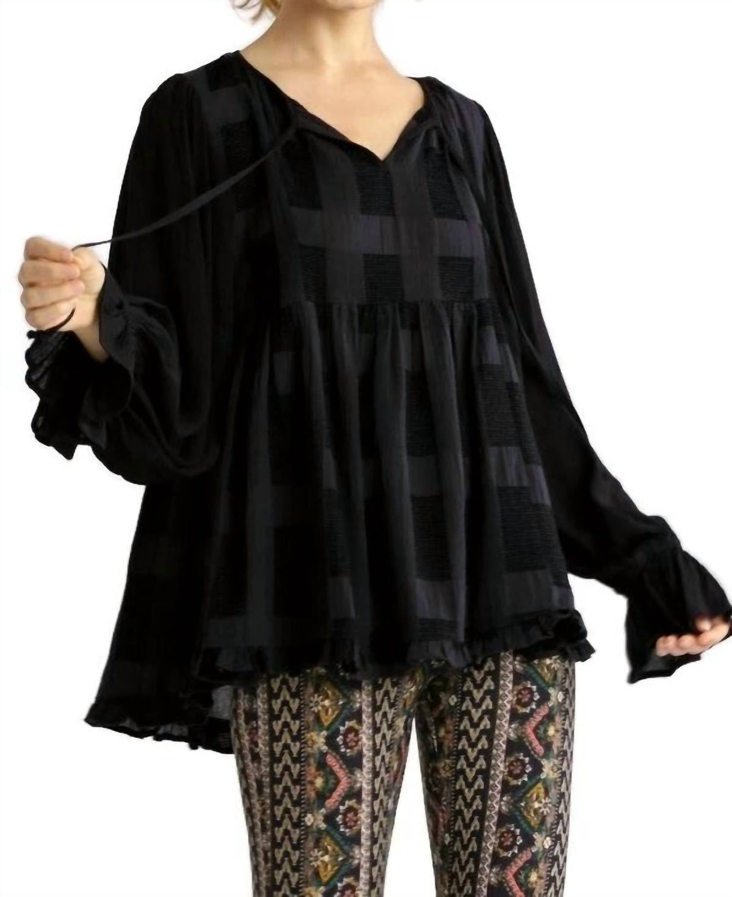 Umgee - Chenille Babydoll Top