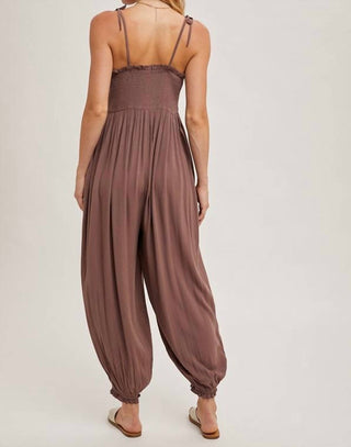 Bluivy - Isadora Smocked Button Front Jumpsuit