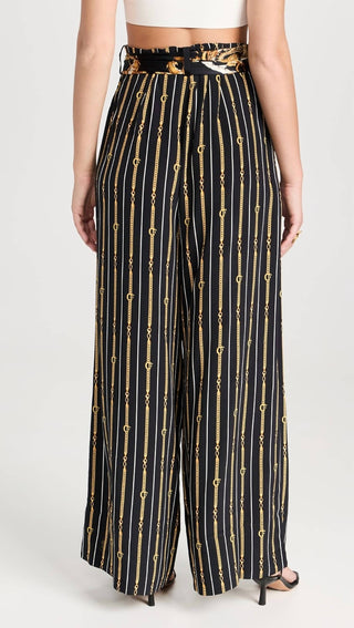 Camilla - Scarf Belt Wide Leg Pants