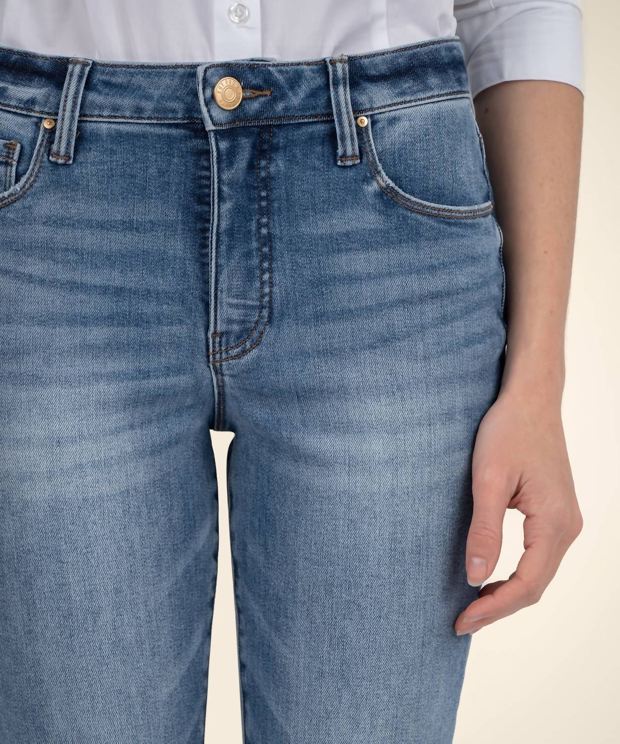 Kut From The Kloth - Stella High Rise Flare Released Hem Jeans