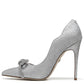 Sam Edelman - Women's Deela Glitter Bow Pointed Toe Stiletto Heel