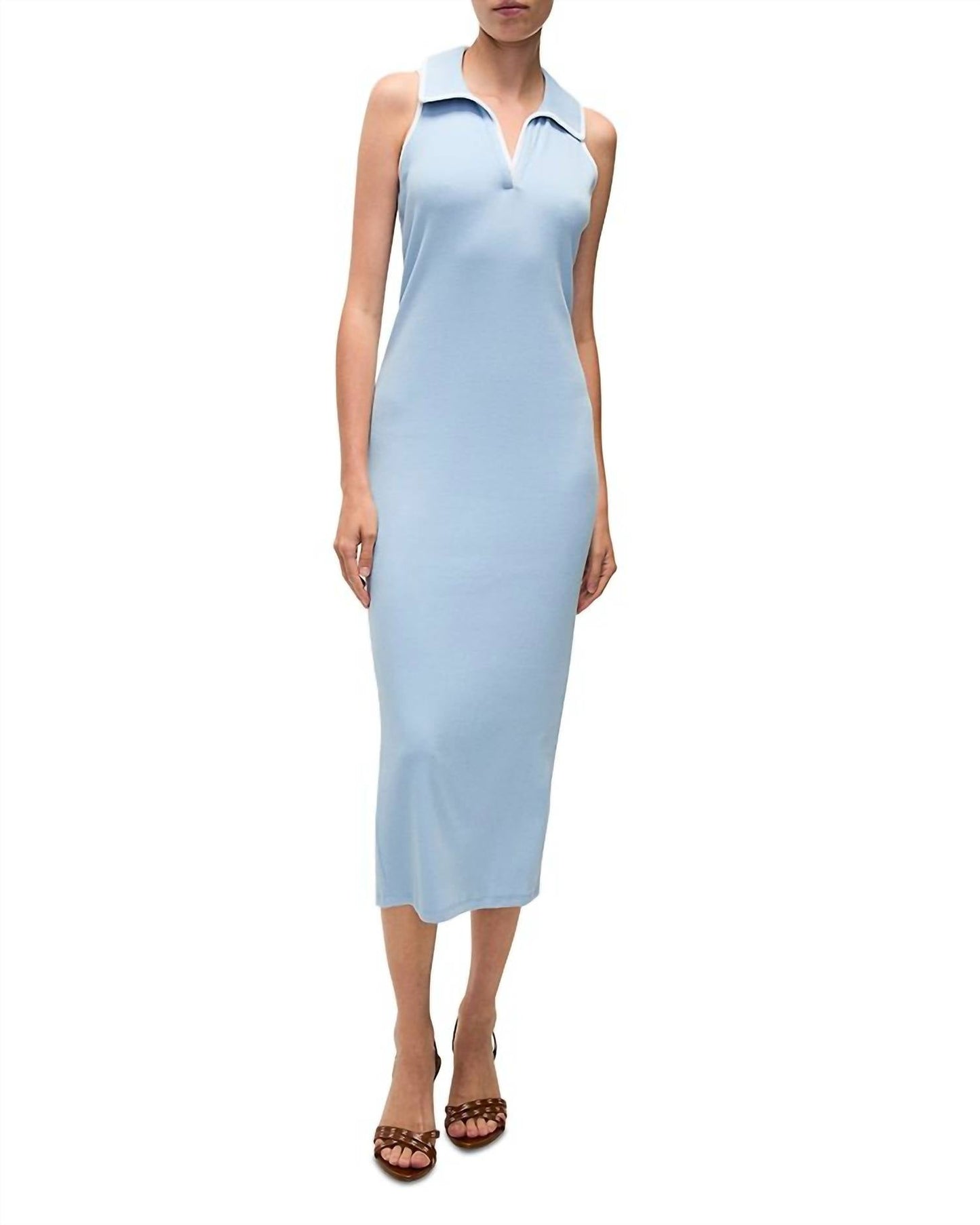 Veronica Beard - Darien Polo Collar Midi Dress