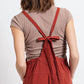 Easel - Textured Linen Wide Leg Romper