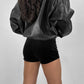 Nia - Velvet Micro Mini Shorts
