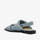 Ganni - Women's Feminine Buckle Ballerina Charms Flat Sandal