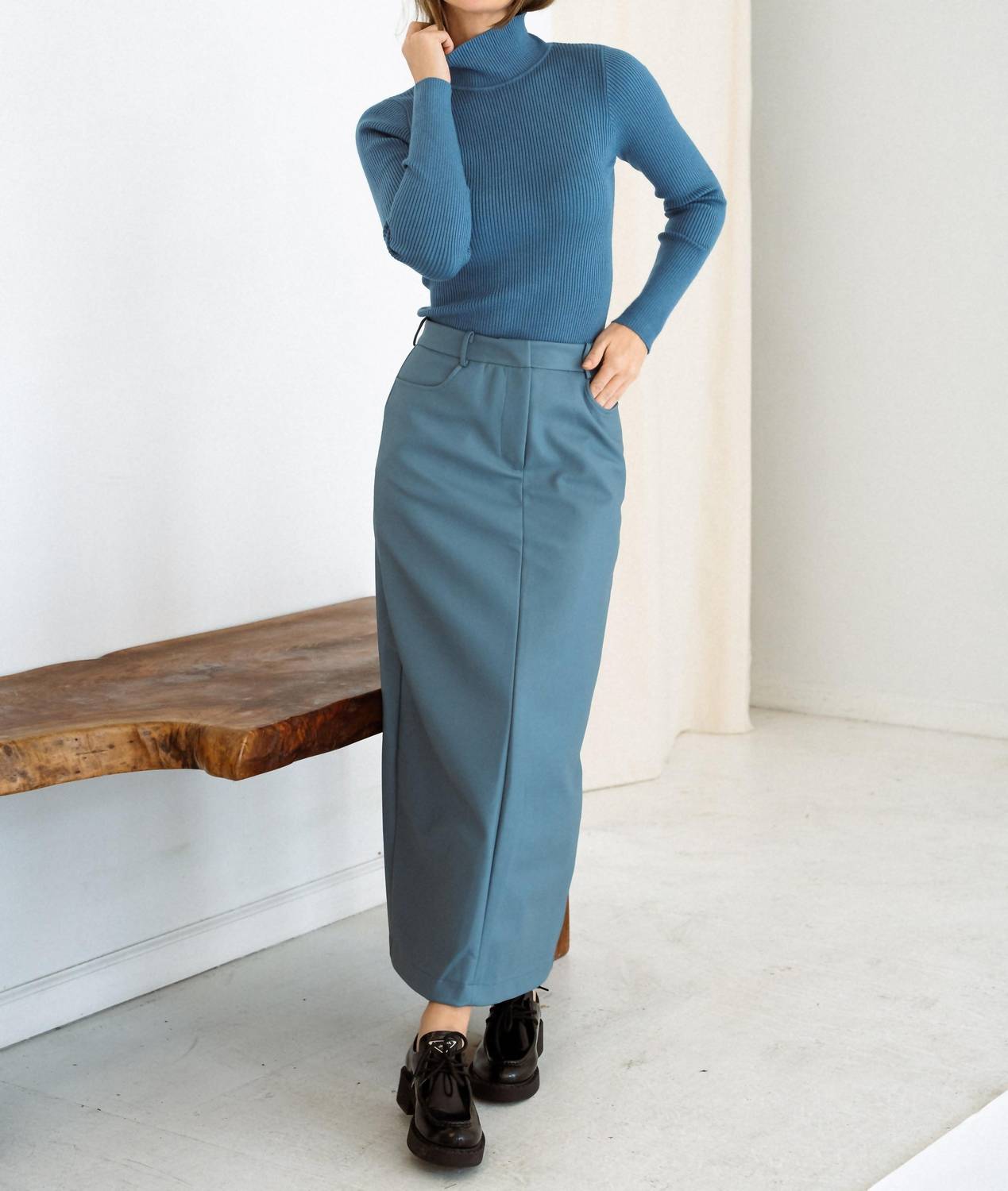 Mima Rosso - Ribbed Knit Top