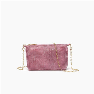 Like Dreams - Bolsa de noite feminina Remy com strass