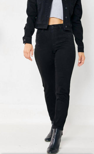 Judy Blue - Calça Jeans Skinny Feminina com Strass