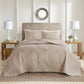 3 Piece Reversible Bedspread Set Khaki Full/Queen