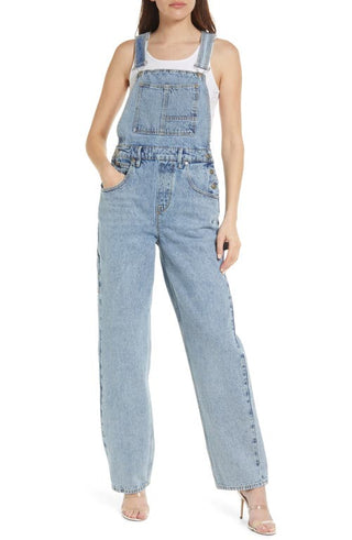 90s Denim Overalls - Blue