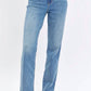 Judy Blue - Med High Waist Straight Fit Jeans