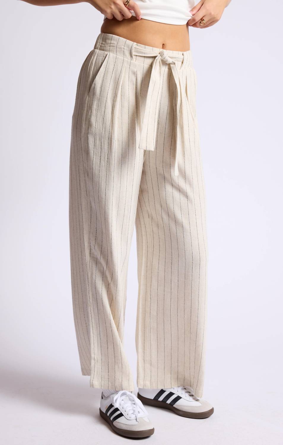 Sage The Label - Baked Goods Belted Front Pleat Crop Pant